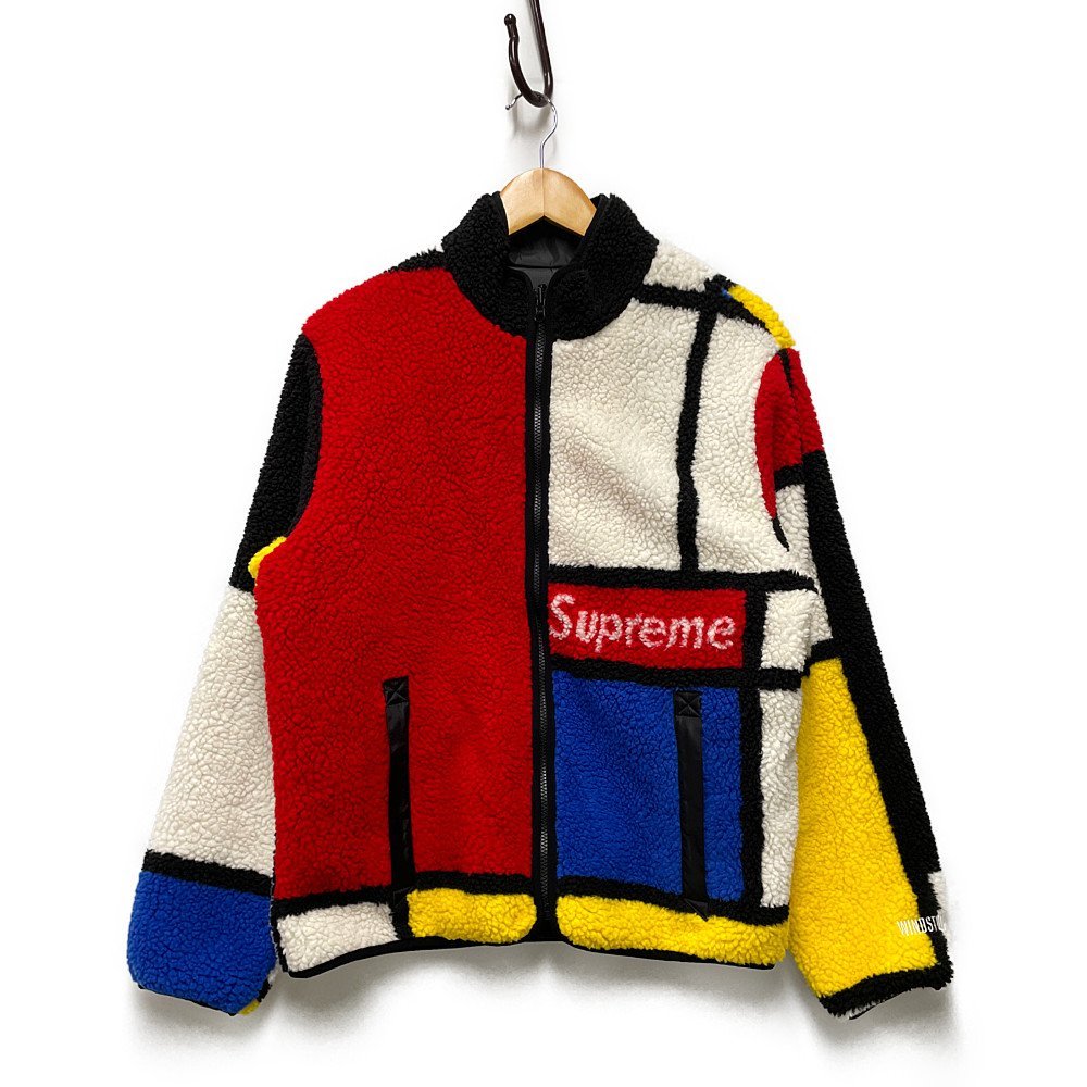 SUPREME シュプリーム 20AW Reersible Colorblocked Fleece Jacket リバーシブル フリースジャケット マルチ サイズM 正規品 / 33093