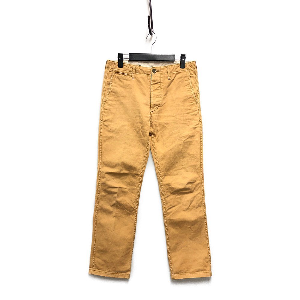 VISVIM ビズビム 品番 0113205008010 Slim Chino Pants スリム チノパンツ カーキ ベージュ サイズ1 正規品 / 32218_画像1