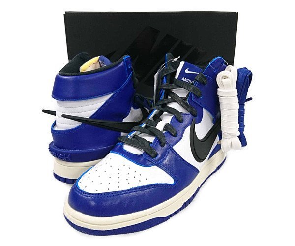 NIKE ナイキ×AMBUSH アンブッシュ 品番 CU7544-400 NIKE DUNK HI / AMBUSH ダンク シューズ ブルー サイズUS8=26cm 正規品 / 28790