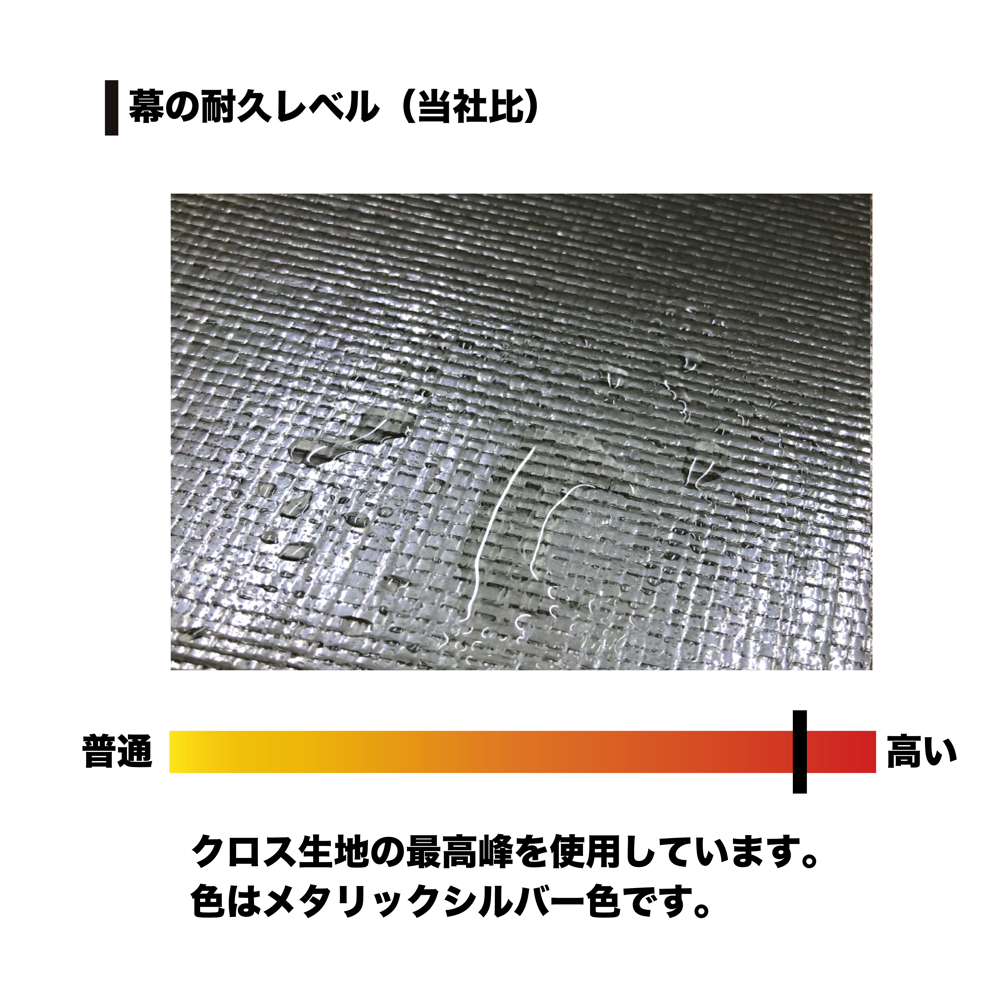 パイプ車庫 張替えシート 天幕 678M MSV メタリックシルバー 普通小型車用 南栄工業 代引き可_画像4