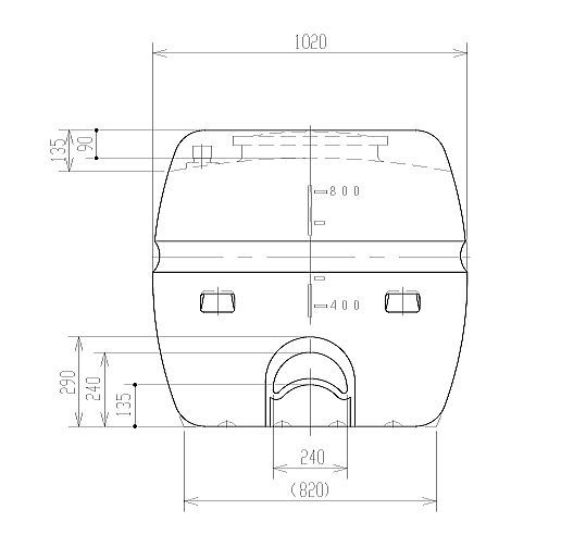 スイコー スーパーローリータンク800L SLT-800 25Aバルブ直付 オレンジ 運搬 散水 防除 [個人様配送不可]_画像5