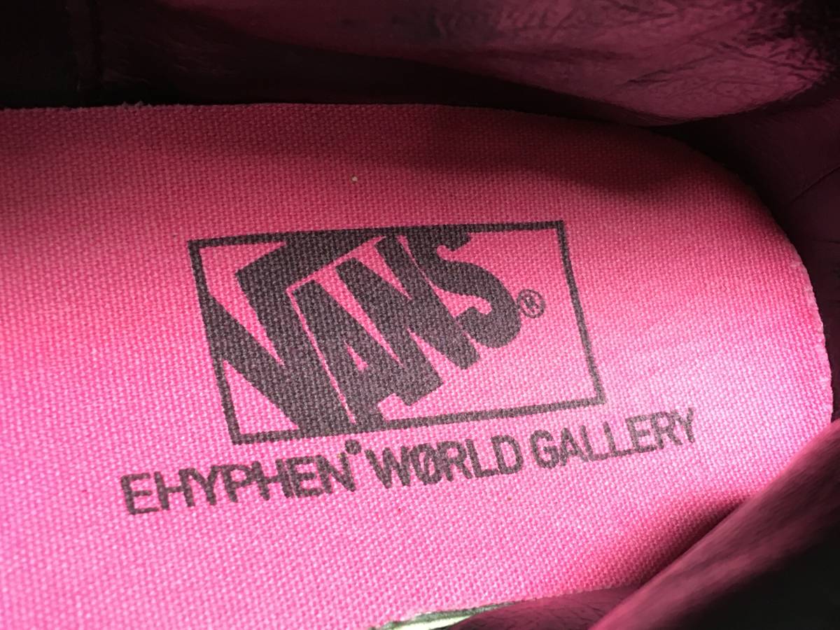 ★VANS × Ehyphen world gallery SK8 HI スケート 黒×レオパード 25.0cm Used 検 イーハイフン ワールド ギャラリー オールドスクール_画像8