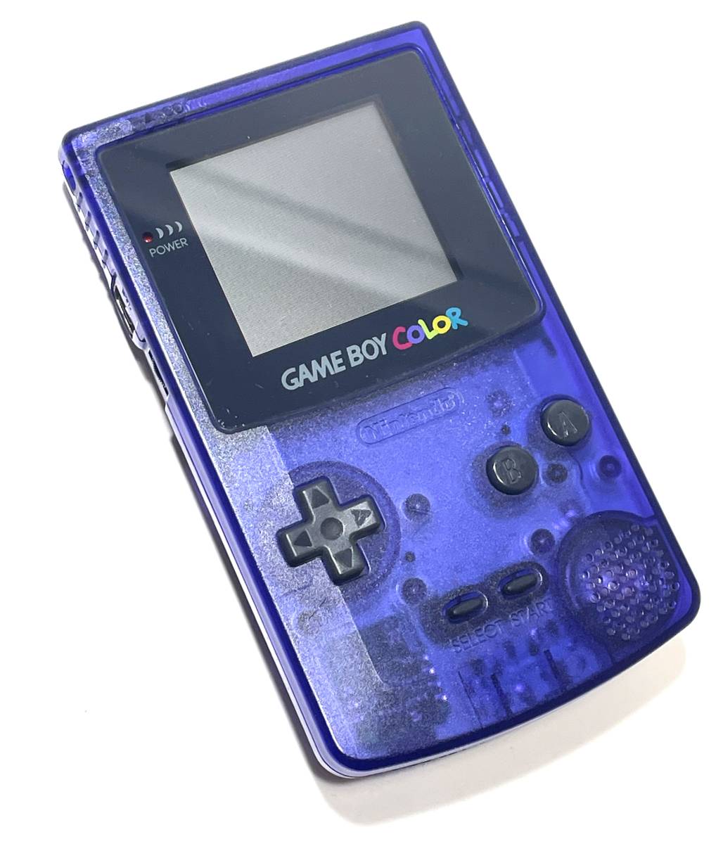 即決 送料無料 希少美品 ゲームボーイカラー 限定色 ミッドナイトブルー クリア 動作確認済み 任天堂 GAMEBOY COLOR Nintendo  CGB-001
