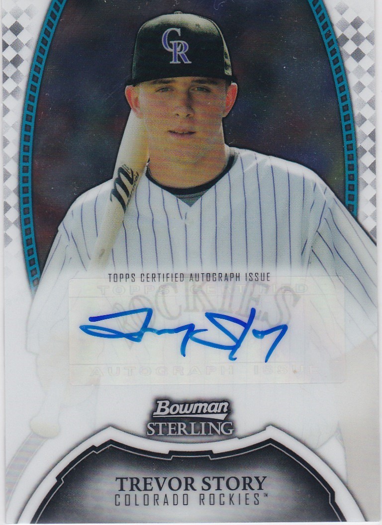 Trevor Story 2011 BOWMAN STERLING AUTO 直筆サイン_画像1