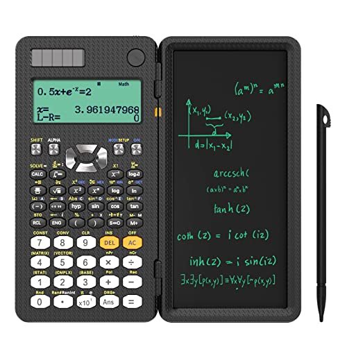 NEWYES 関数電卓 電卓付き電子メモパッド 417関数・機能 微分積分・統計計算・数学自然表示 4ライン表示 関数計・・・