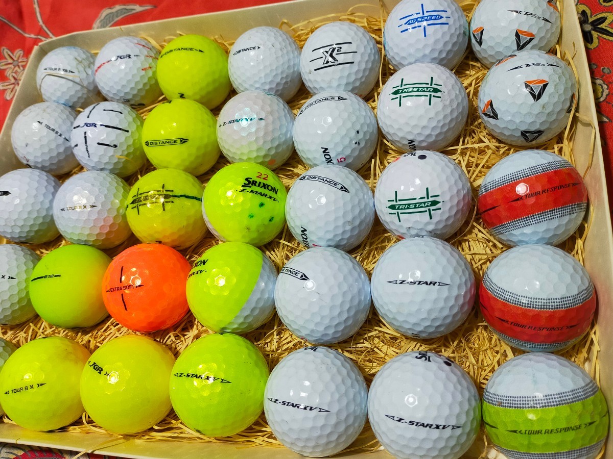 【GOLFボール・ロストボール・40球】『SRIXON ♪スリクソン 』『ブリヂストン♪TOUR Ｂ』『Taylor Made』Z−STAR DISTANCE　JGR等の種類_画像5