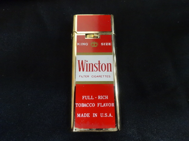 当時物 アンティーク 昭和レトロ ガスライター タバコ銘柄 Winston _画像1
