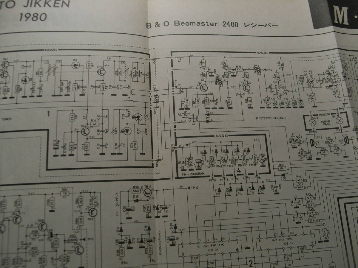 無線と実験 1980年1月号　ソニー PCM-10/ナカミチ 680ZX/管球式DCプリアンプ製作/B&O 2400レシーバー回路図/801APPEQアンプ製作_画像7