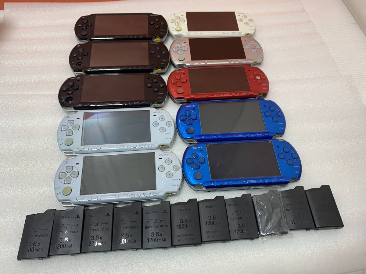 220267◆SONY　PSP　10台まとめ　PSP-3000×5台/PSP-2000×3台/PSP-1000×2台【写真追加あり】◆C1_画像1