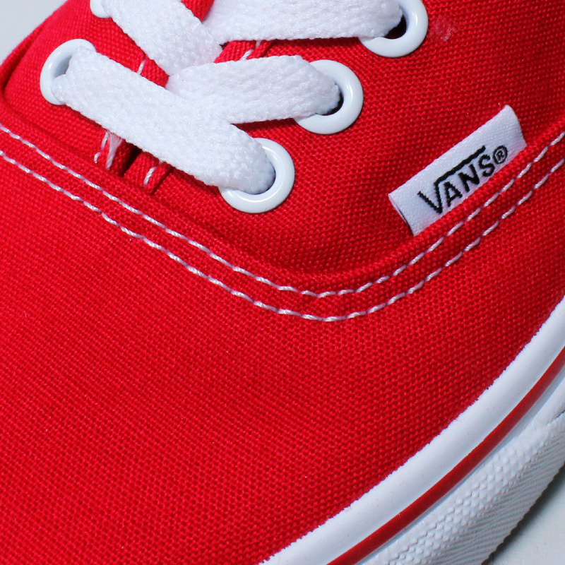 新品 VANS バンズ US アメリカ企画 AUTHENTIC オーセンティック 赤 テッキシューズ スニーカー メンズ US8.5（26.5cm）_画像7