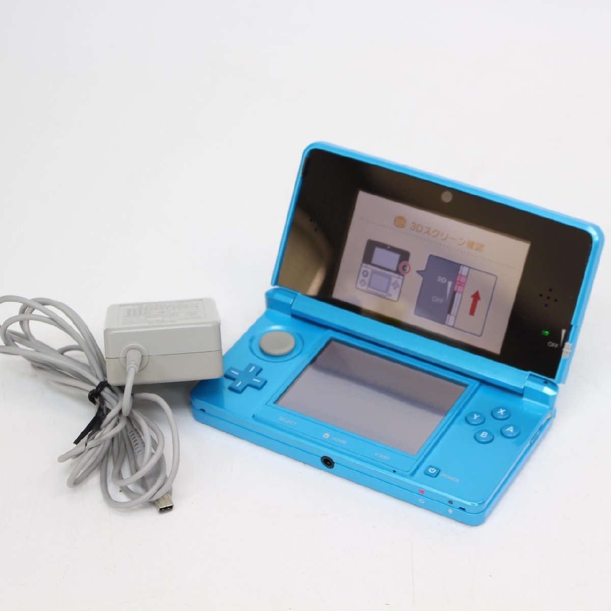 072)ニンテンドー Nintendo 3DS CTR-001 ライトブルー ゲーム機_画像1