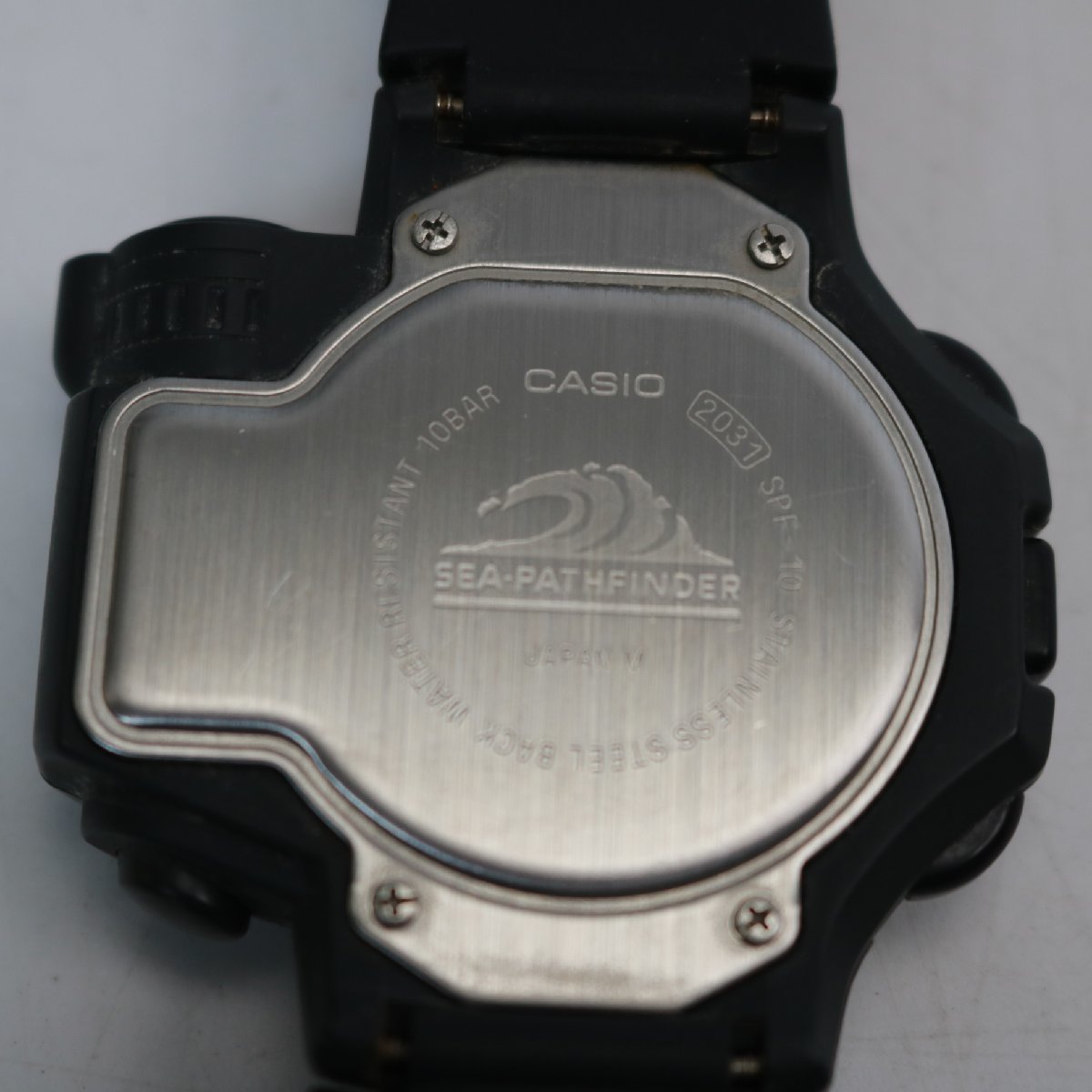 410)カシオ シーパスファインダー SPF-10 CASIO SEA-PATHFINDER クォーツ 腕時計 ジャンク_画像10