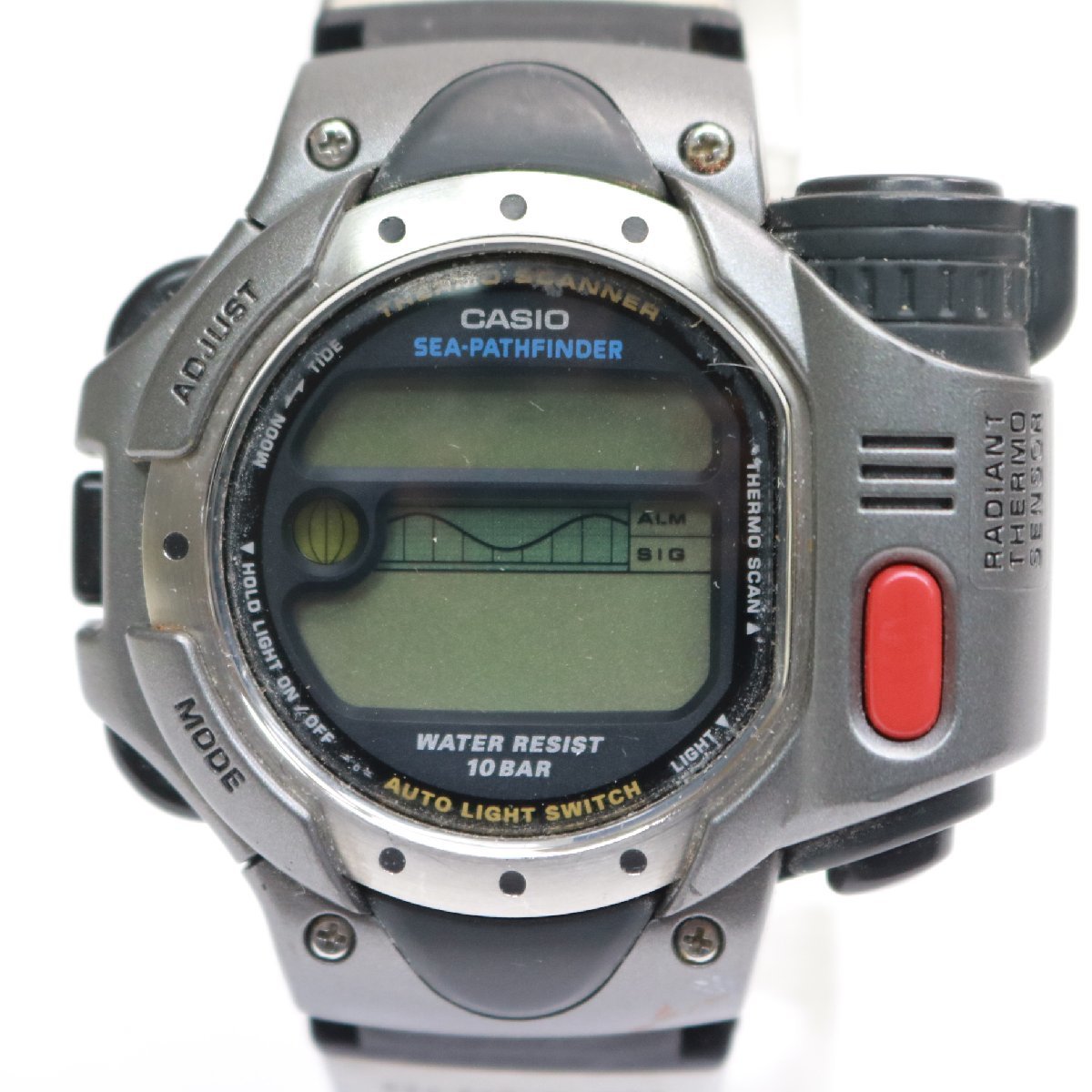 410)カシオ シーパスファインダー SPF-10 CASIO SEA-PATHFINDER クォーツ 腕時計 ジャンク_画像1