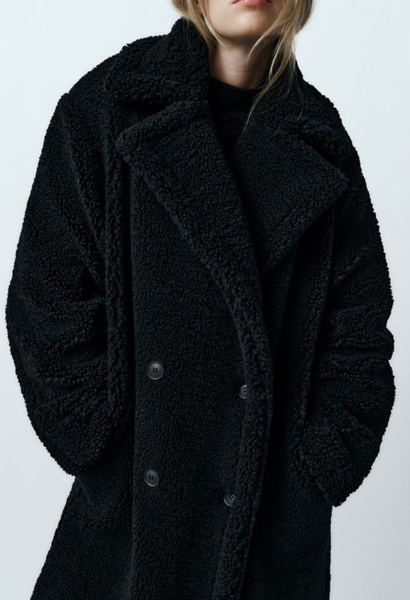 今期完売品 新品 タグ付き ZARA ザラ エクストラロング フェイク 今期完売品 新品 タグ付き ZARA ザラ エクストラロング フェイク