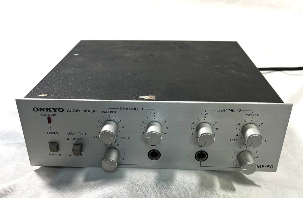 ジャンク　音響　ONKYO ME-50 オーディオ機器 オーディオミキサー　通電確認のみ_画像1
