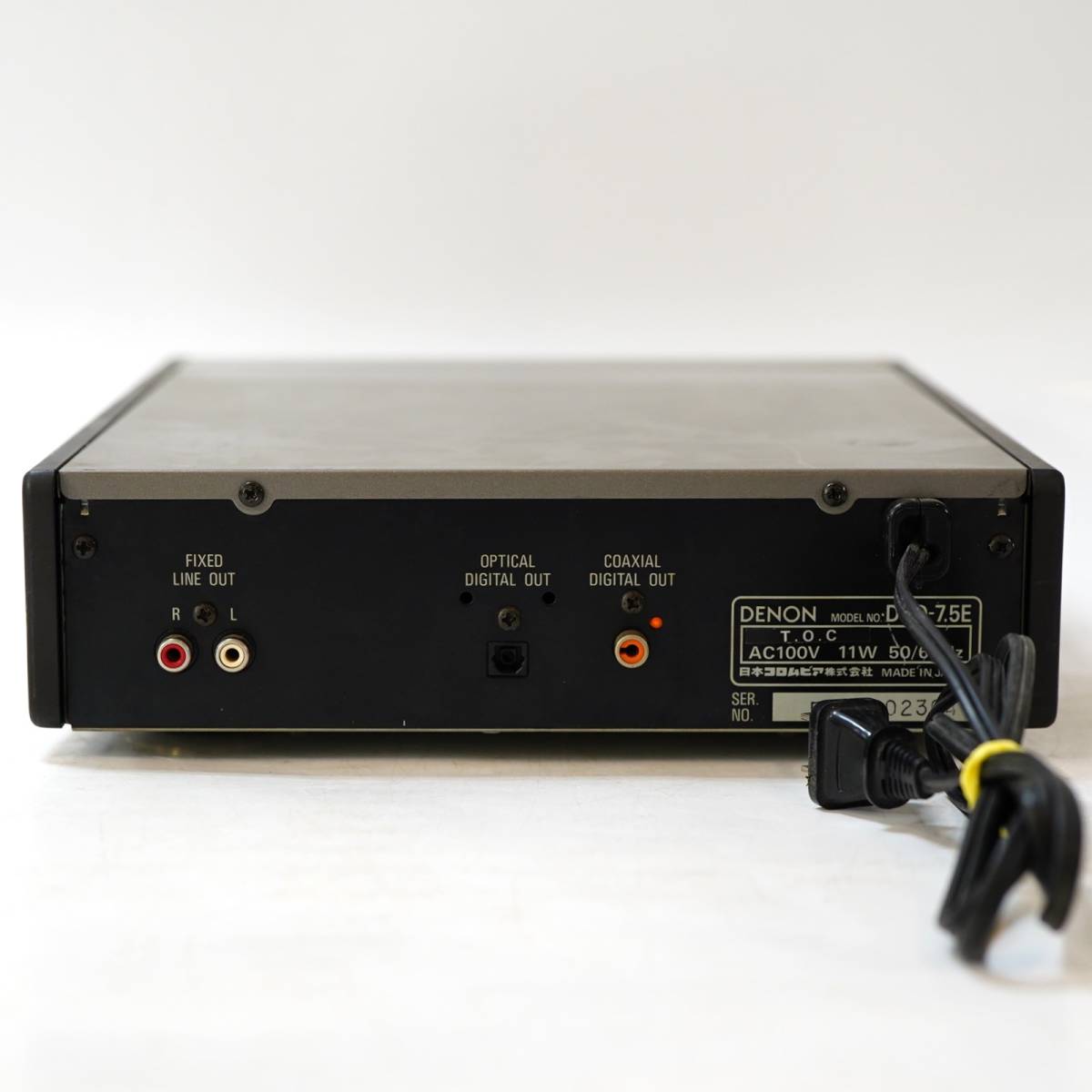 NA4528 動作品 DENON デノン CDプレイヤー DCD-7.5E 音出し確認済み オーディオ機器 検S_画像7
