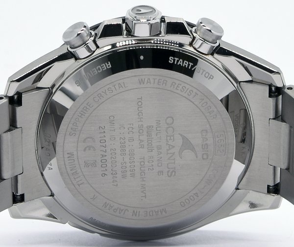 ★極美品！CASIO カシオ OCEANUS オシアナス クラシックライン OCW-T4000A-1AJF タフソーラー メンズ★_画像8