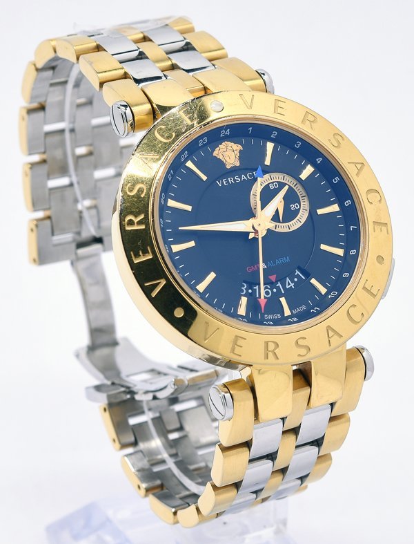 ★VERSACE ヴェルサーチ V-RACE GMT ALARM 29G79D009S079 クォーツ メンズ★_画像2