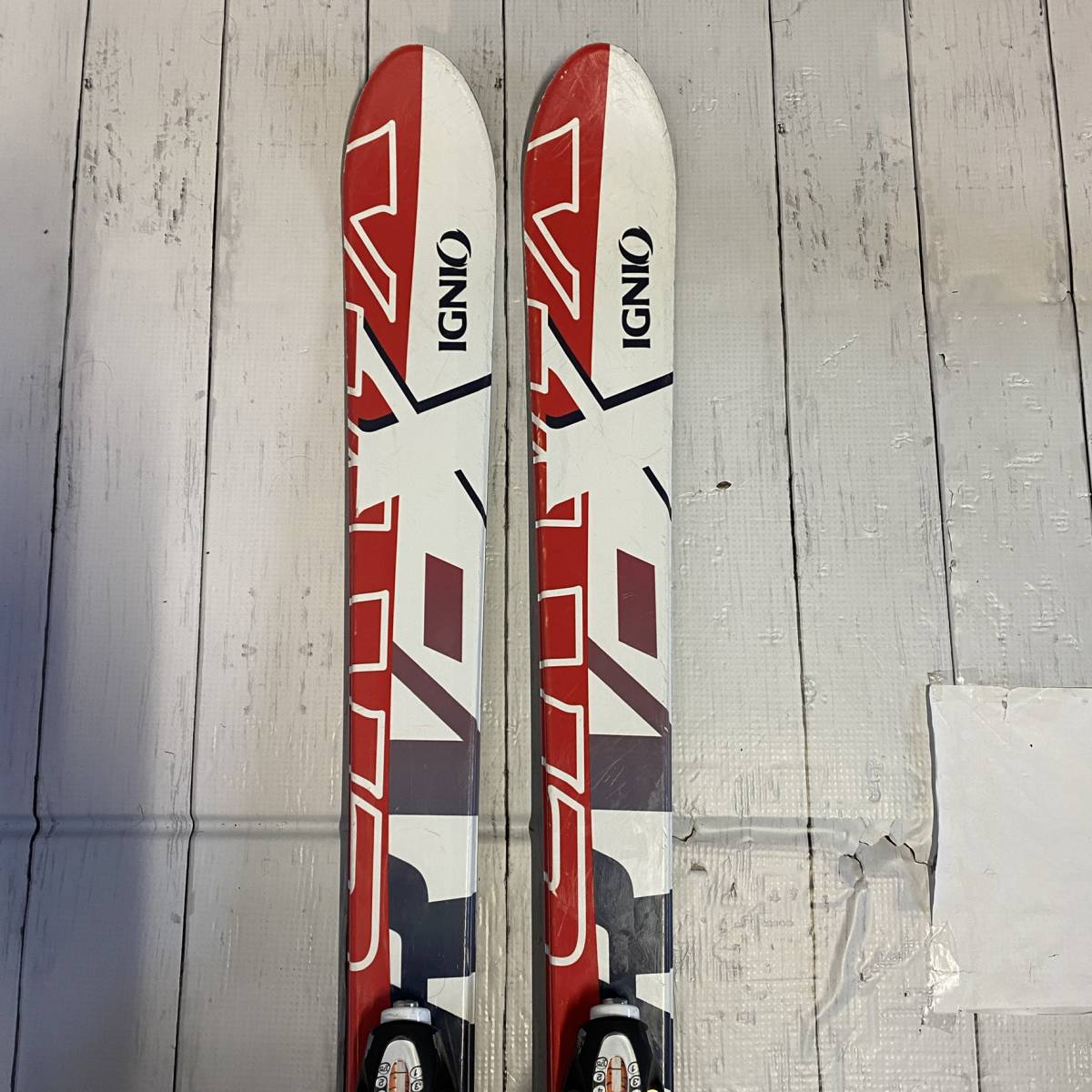 IGNIO/イグニオ ジュニア用 スキー板 CRV-X TEAM 138cm　板＋ビンディングセット_画像2