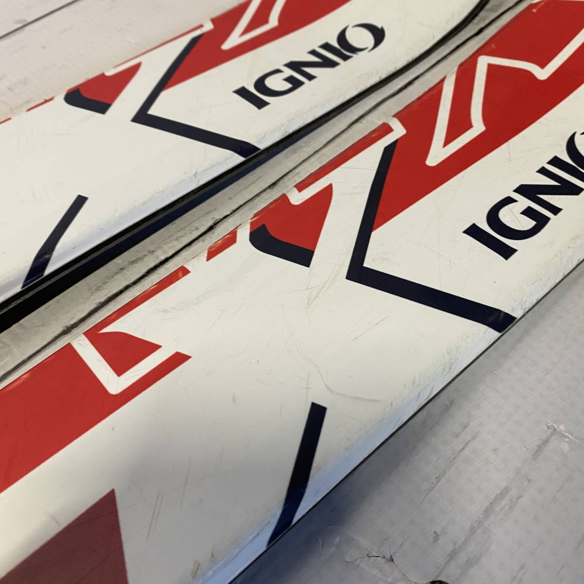 IGNIO/イグニオ ジュニア用 スキー板 CRV-X TEAM 138cm　板＋ビンディングセット_画像9
