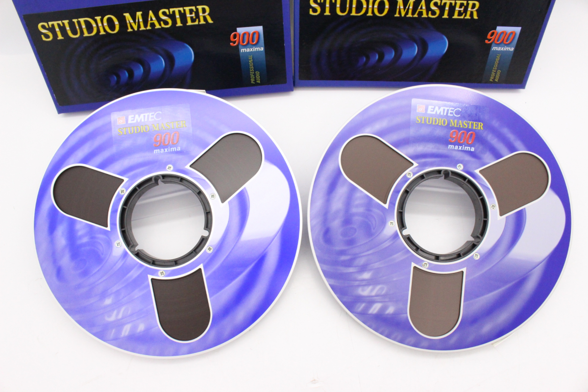 ◎【ト足】☆未使用品☆ EMTEC STUDIO MASTER 900 ハーフインチ 1/2 オープンリールテープ 2点 セット 箱付き CE503EWH1X_画像2