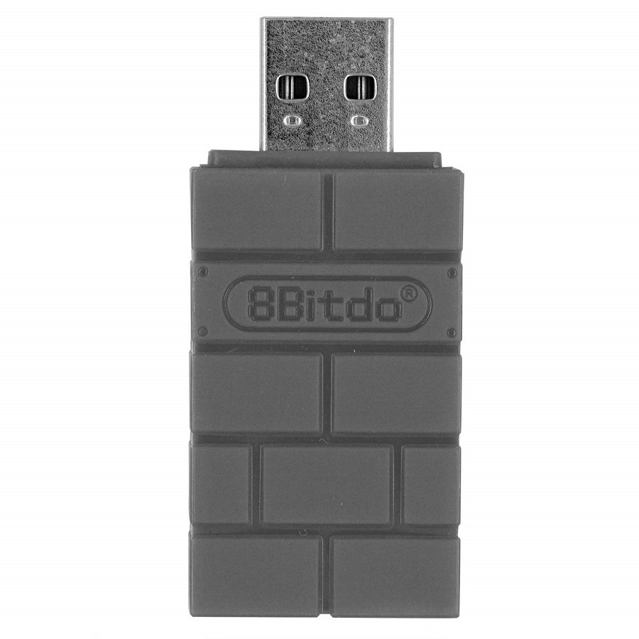 SR[8Bitdo] 超小型ワイヤレス USBアタブタ PS4や Xbox OneS PS3 のコントローラーをPS1や Switchなどに使用可能 アダプター(SR_3992-GY)_画像2