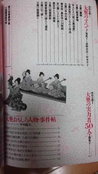 別冊　歴史読本 女人たちの江戸城 大奥　古本_画像3