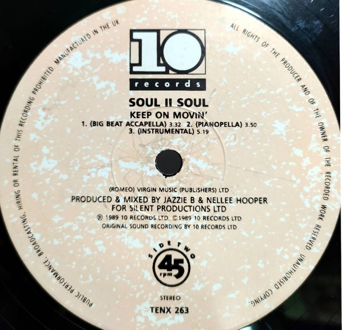 UK ORIGINAL盤 ☆ SOUL Ⅱ SOUL / KEEP ON MOVIN ★_画像5