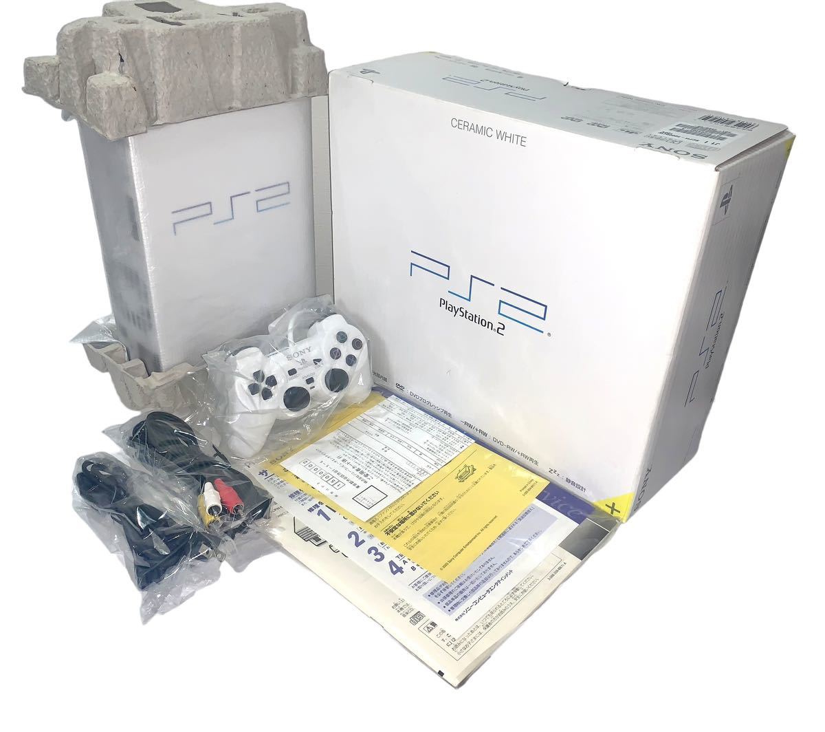 美品　ps2 本体　PlayStation 2 セラミック　ホワイト SCPH-50000 CW