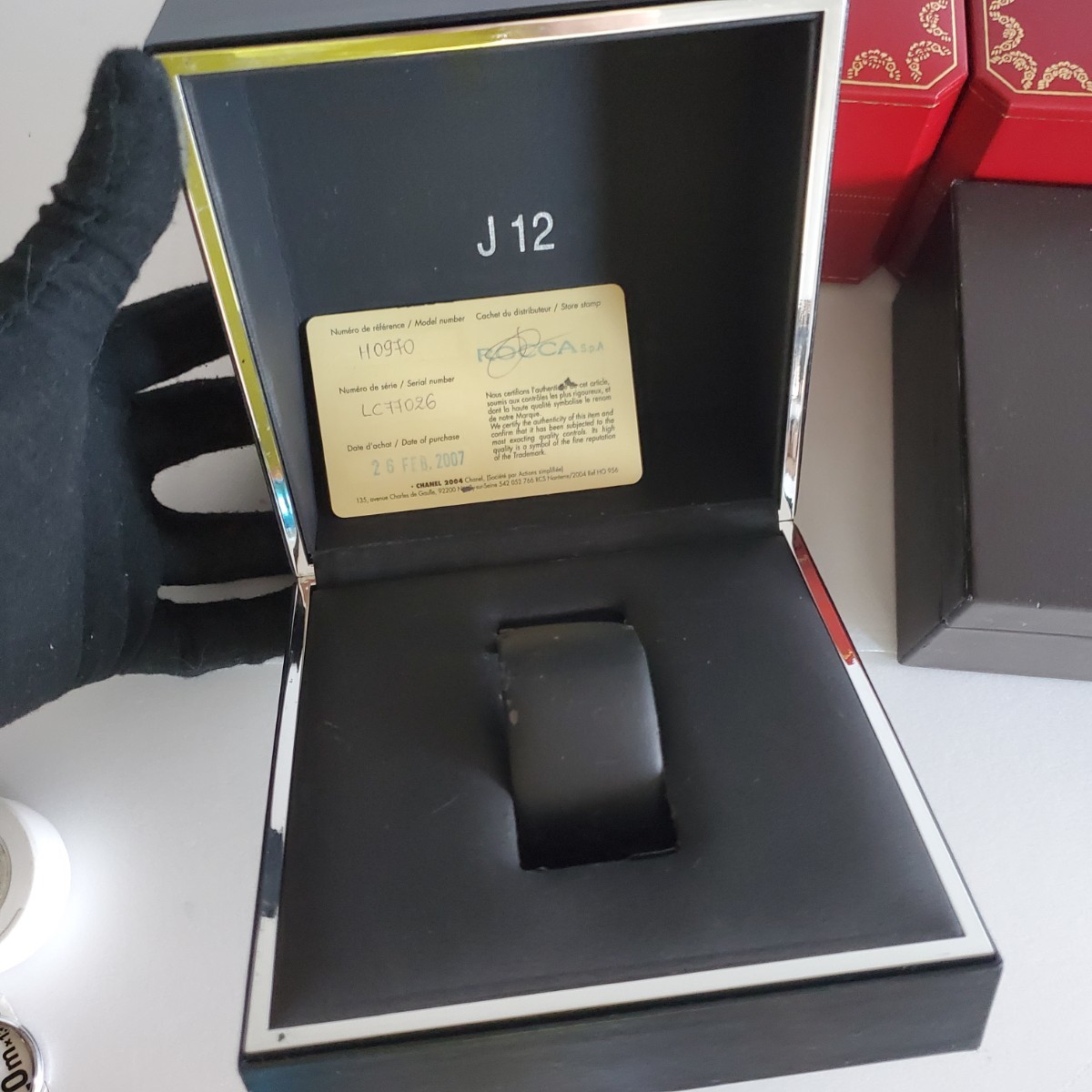 B90 Cartier CHANEL カルティエ ダミアーニ シャネル 腕時計空箱 アクセサリー BOX 4個セット 1スタ_画像2
