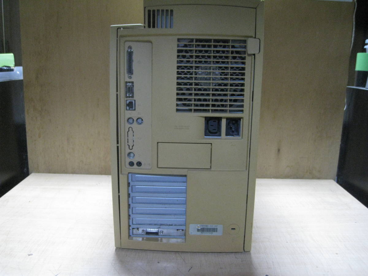 ジャンク　Apple Power Mac 9600/200MP M5433 PPC 200MHz /メモリ160MB /HDD無し/FDD/CD-R _画像5