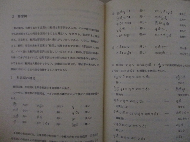 JK134(図書館除籍本) 現代ビルマ語入門 大野徹　泰流社　(定価3500円) ミャンマー語_画像4