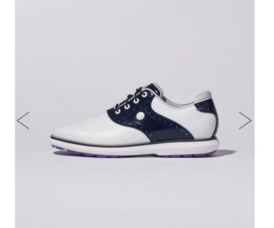 フットジョイ FootJoy トラディションズスパイクレス ゴルフ シューズ WT/NV  ホワイトネイビー 25.0 新品未使用