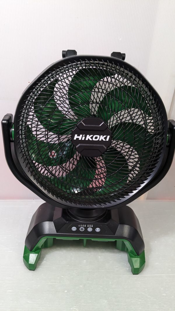 HH788-240112-098【中古】HiKOKI ハイコーキ 14.4V 18V UF18DA NN 電池・充電器別売り 充電式 コードレスファン 扇風機 動作確認済み_画像3