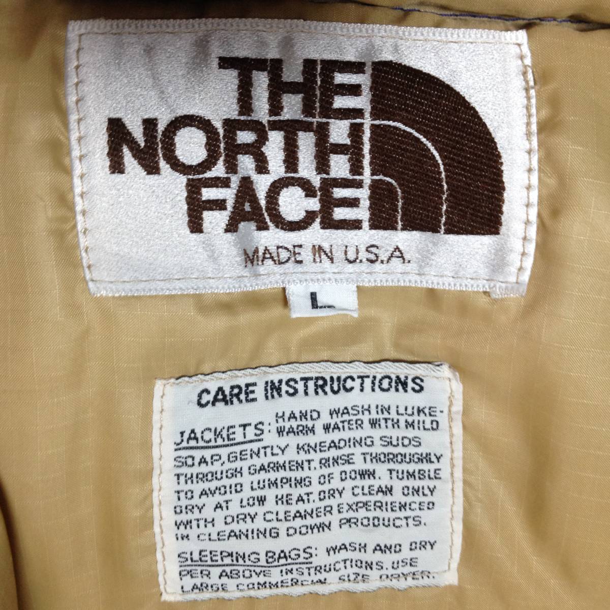 売上実績NO.1 NORTH THE 80年代初期 13600円 FACE ダウン ビンテージ 米国製 Lサイズ