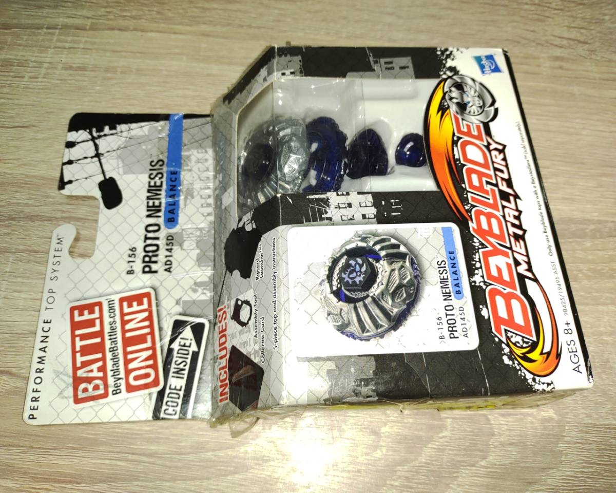 激レア！Hasbro/BEYBLADE METAL FURY BB-156 PROTO NEMESIS AD145D／プロトタイプネメシスメタルファイトベイブレード海外ハズブロ_画像1