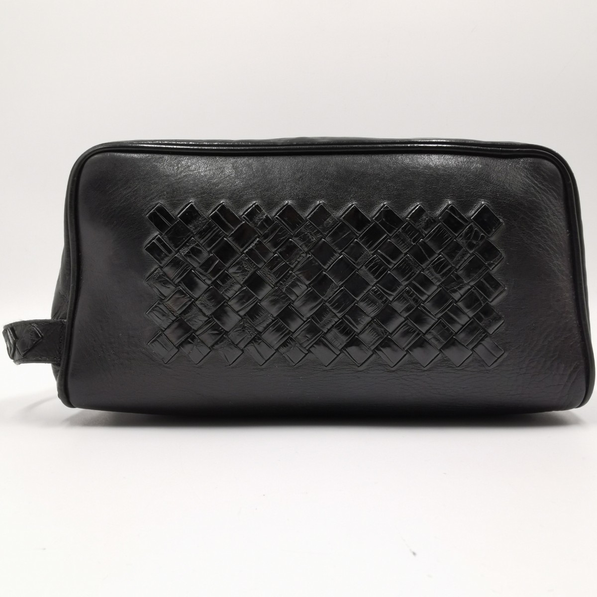 極美品!!!定価60万!!!【ボッテガヴェネタ BOTTEGA VENETA】最高峰クロコダイル◎ クラッチバッグ セカンド イントレチャート 持ち手 ハンド_画像2