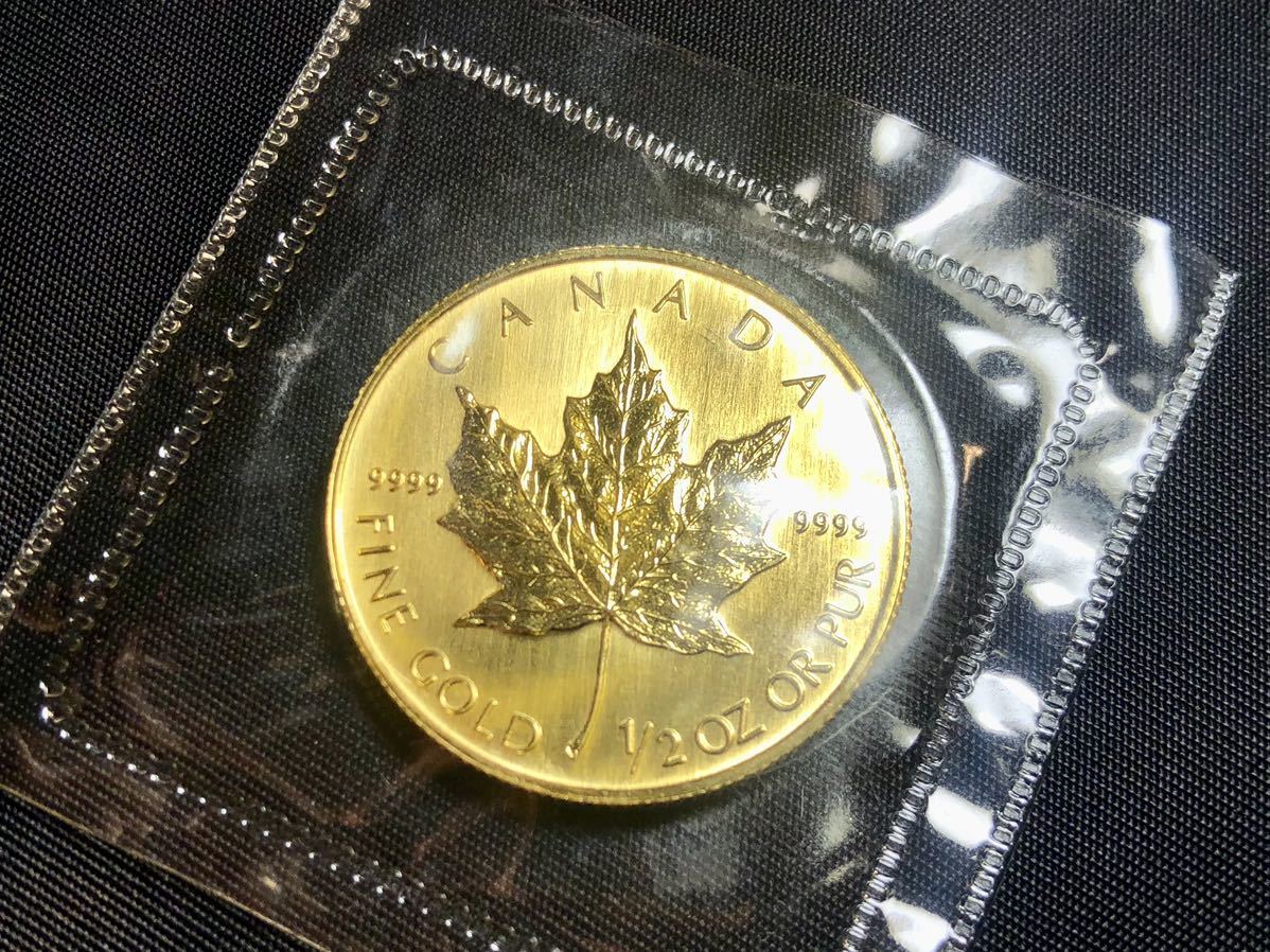 * Elizabeth ELIZABETH 20DOLLARS 1995 Canada Maple leaf gold coin 24K 1|2 ounce 15.5g 20 dollar new goods unused goods *