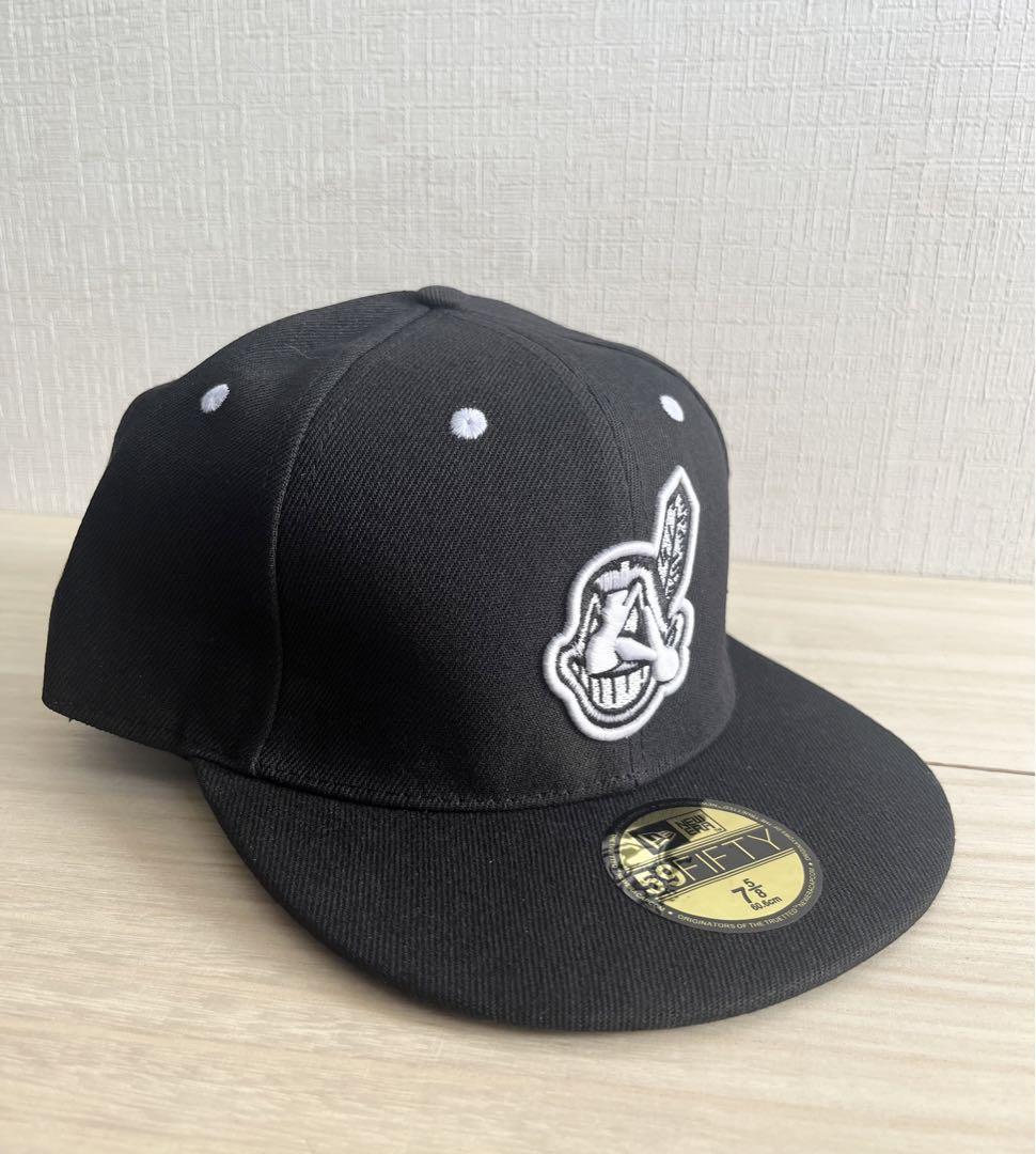 ニューエラ インディアンス キャップ ブラック 59Fifty 7 5/8の画像4