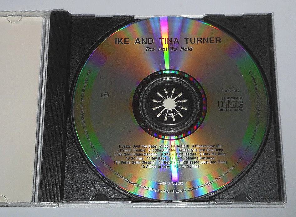 1992年発売盤EU盤『Too Hot to Hold：IKE & TINA TURNER』アイク&ティナ・ターナー★A Fool in Love他,イギリス編集の初期のオムニバス_画像5