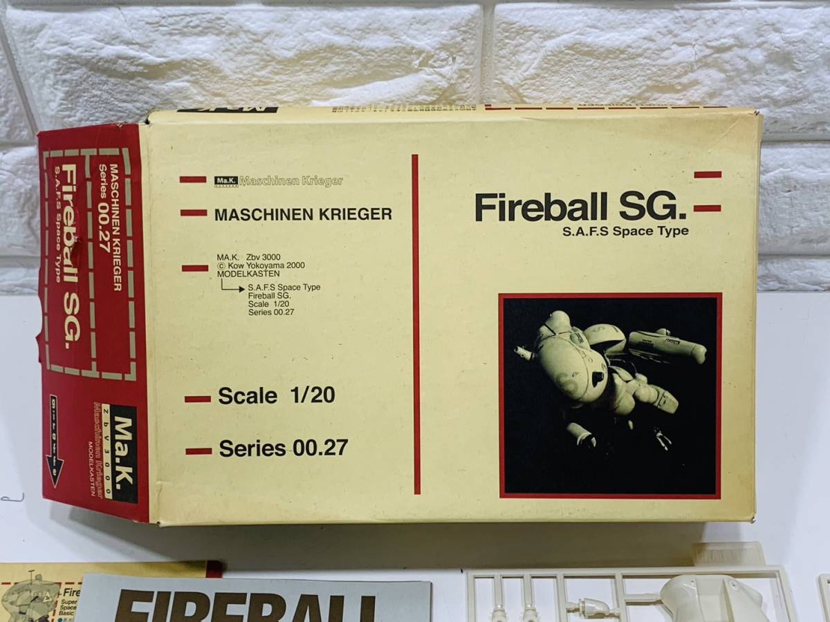 k106★1円～KETZER ケッツァー Ma.K. マシーネンクリーガー SF3D Fireball SG. S.A.F.S. Space Type ファイアボールSG. S.A.F.S.写真現状品_画像9