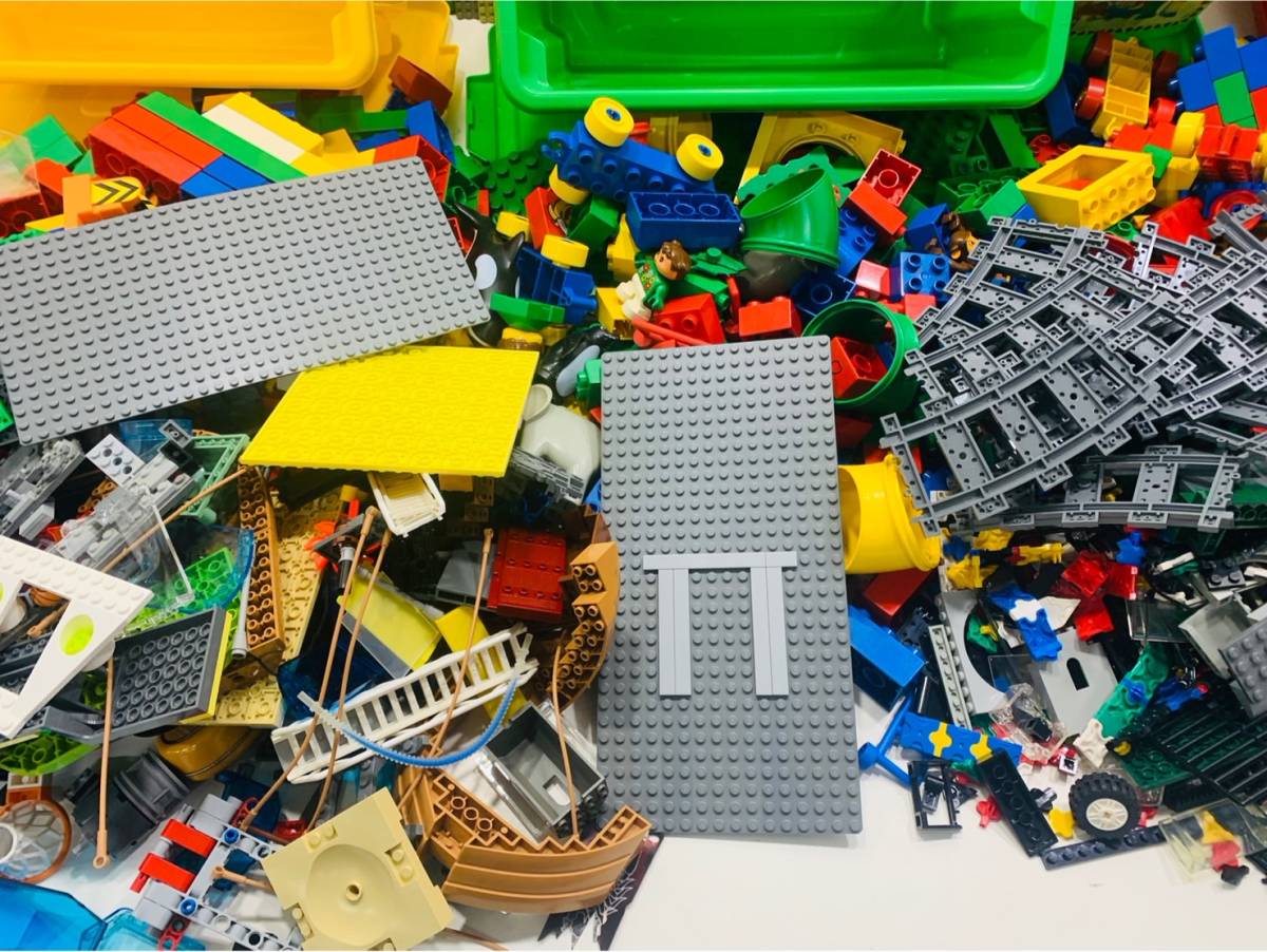 z39★約16㎏160サイズ1円～★ LEGO レゴブロック 大量 duplo デュプロ フィグ 基礎版 パーツ 大量 まとめ売 セット 現状品_画像9
