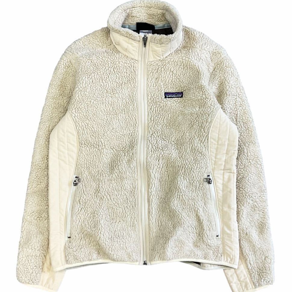 Patagonia SYNCHILLA レトロX ジャケット WOMEN’S L ホワイト フリース ボア フルジップ アウトドア シンチラ パタゴニア 2007年製 23071