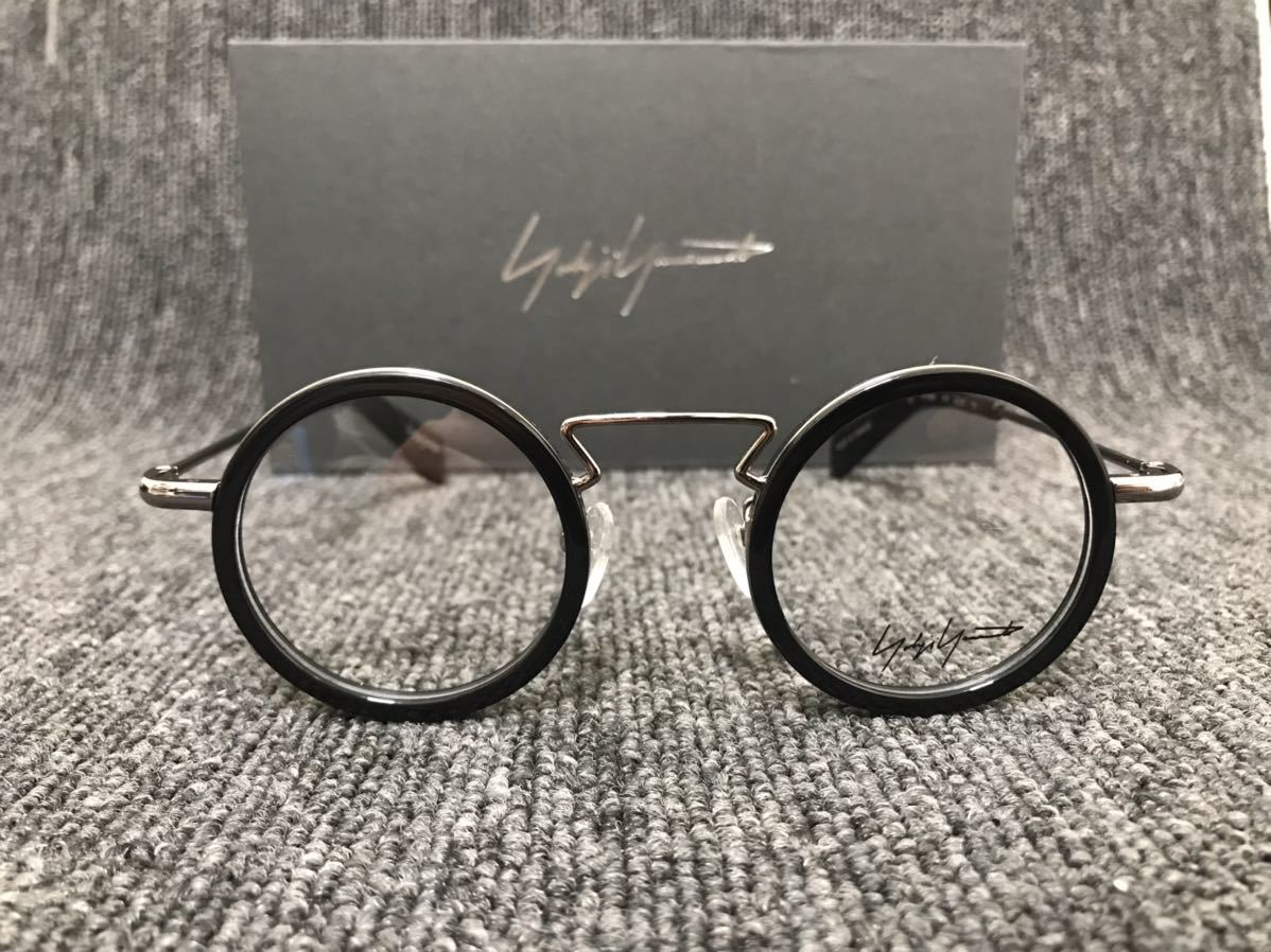 【ヨウジヤマモト メガネフレーム】YOHJI YAMAMOTO YY1003 613 44□25-150 未使用 美品 伊達眼鏡 ブラック シルバー_画像1