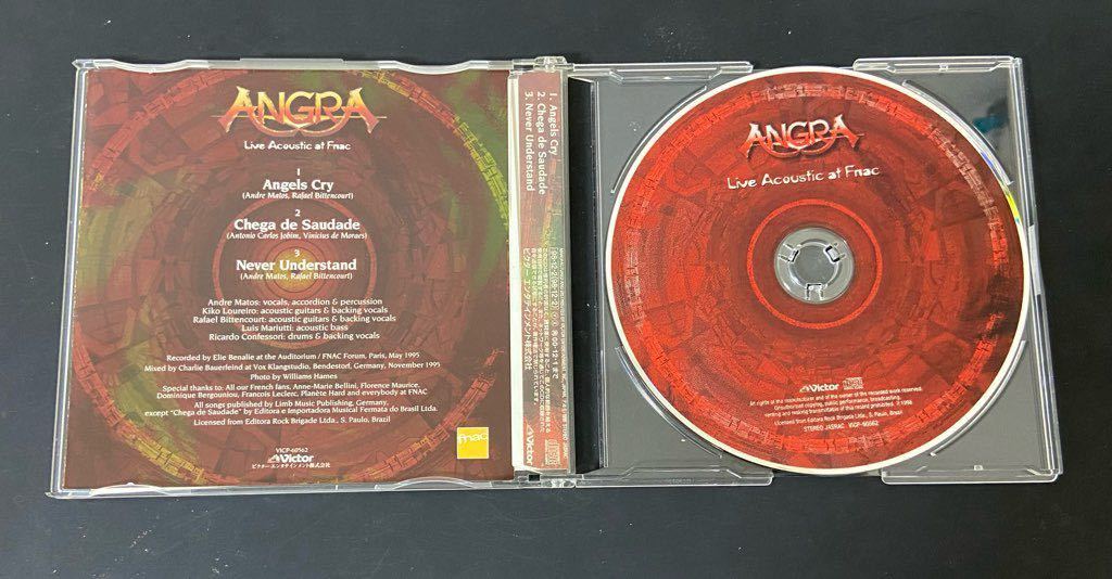 【入手困難】ANGRA,アングラ,アンドレマトス／Live Acoustic at Fnac,ライヴアコースティック（帯付）_画像3