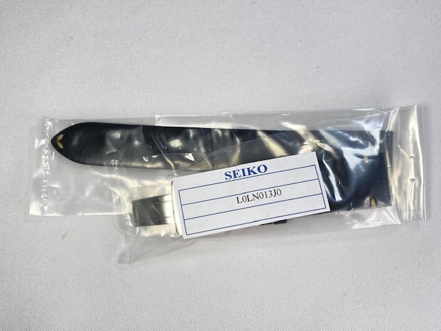 L0LN013J0 SEIKO Seiko Prospex 20mm original leather belt car f black SBDC135/6R35-00E0 for cat pohs free shipping 