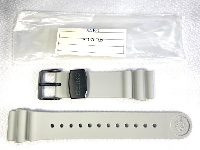 R01X017M9 SEIKO プロスペックス 22mm 純正シリコンバンド グレー SBBN029/7C46-0AJ0用 ネコポス送料無料_画像1