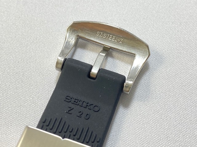 R028011J0 SEIKO プロスペックス 20mm 純正シリコンラバーバンド ブラック SBDC063/6R15-04G0他用 ネコポス送料無料_画像6