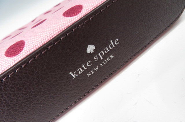 1円～【タグ付き　未使用】kate spade　ケイトスペード　クリアショルダーバッグ　WKRU6558　水玉　ポーチ付き　12-8-56　　_画像5