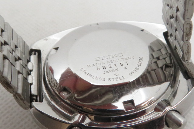 1円～【動作品】SEIKO セイコー スピードマスター 6138-0030 クロノグラフ 自動巻き メンズ腕時計　1-4-21　_画像7